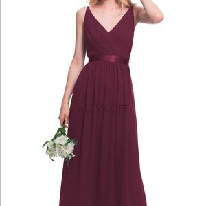 Bill Levkoff Bridesmaid Dress Wine